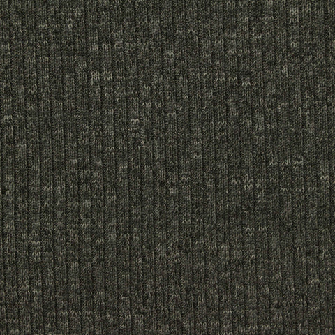 Light Grey Marl Rib Knit, Polyester, 175 gsm