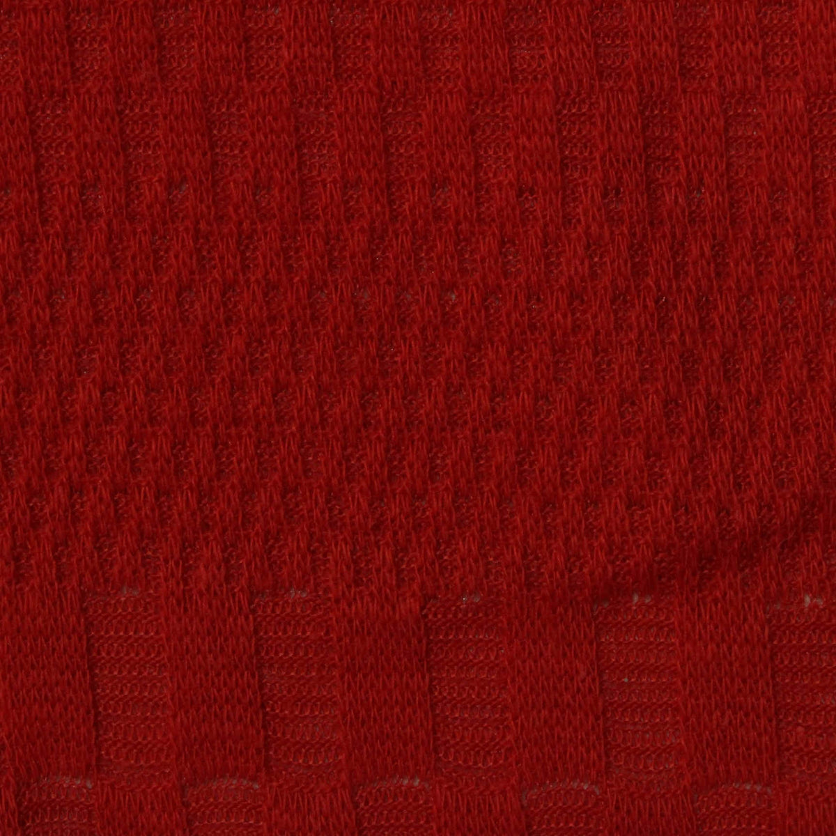 Jacquard Pointelle Knit Fabric, 170 gsm — Red