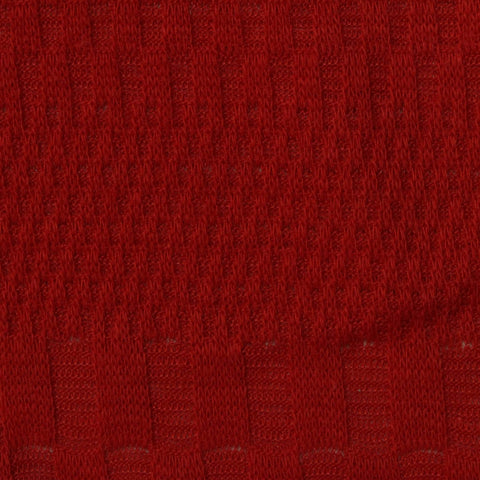 Jacquard Pointelle Knit Fabric, 170 gsm — Red