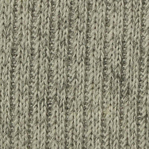 Light Grey Marl Rib Knit, Polyester, 280 gsm