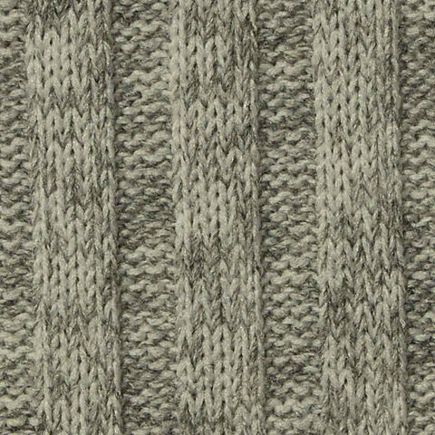 Grey Heathered-Marl Rib Knit, Polyester, 250 gsm