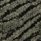 Black Zebra Chunky Knit, Viscose-Poly