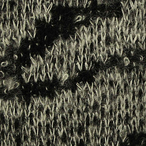 Black Zebra Chunky Knit, Viscose-Poly, 212 gsm