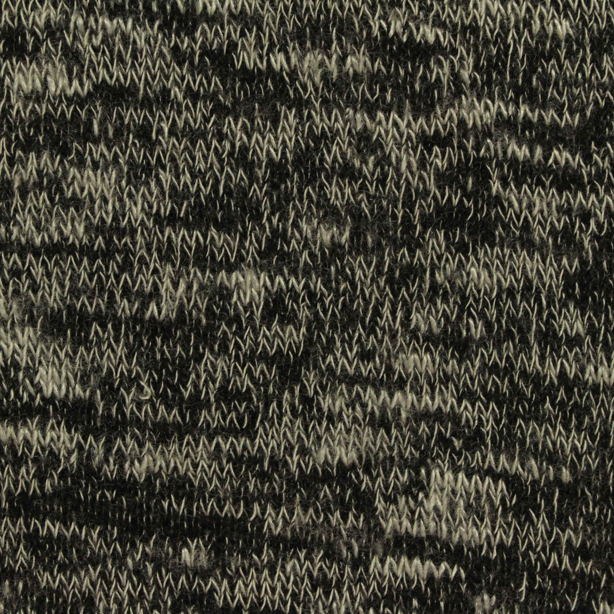 Black Marl Chunky Knit, Viscose-Poly, 180 gsm