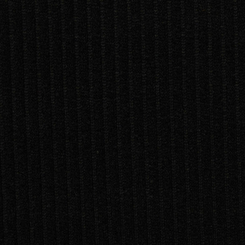 Polyester Stretch Knit Fabric, 240 gsm — Black