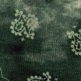 Dark Green Paisley Jersey Knit, Viscose — texture