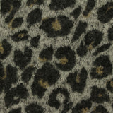 Grey Leopard Chunky Knit, Viscose-Poly
