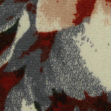 Red Bold-Floral Milk Silk Knit, Polyester — texture
