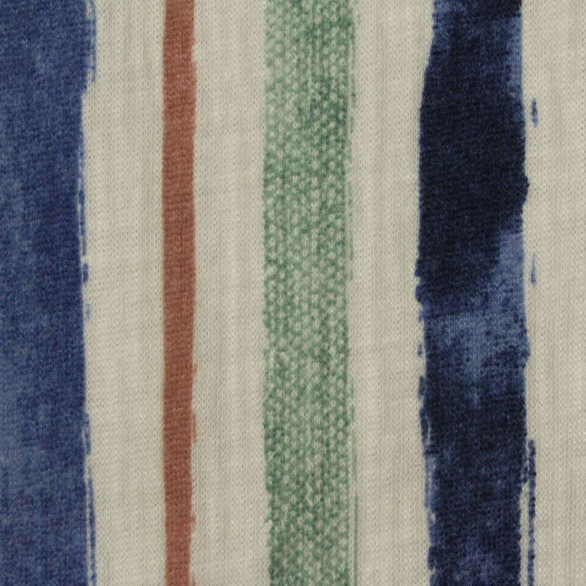 Blue Vertical-Brushstroke Crepe, Polyester