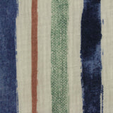 Blue Vertical-Brushstroke Crepe, Polyester