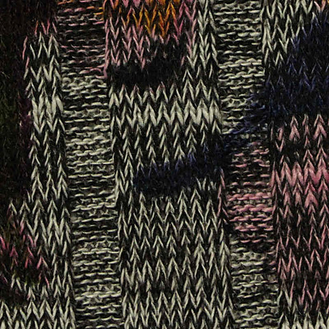 Pink Abstract Rib Knit, Polyester