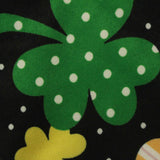Printed Polyester Stretch Milk Silk Knit Fabric, 170 gsm, 147 cm — Black