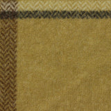 Mustard Plaid Chunky Knit, Viscose-Poly