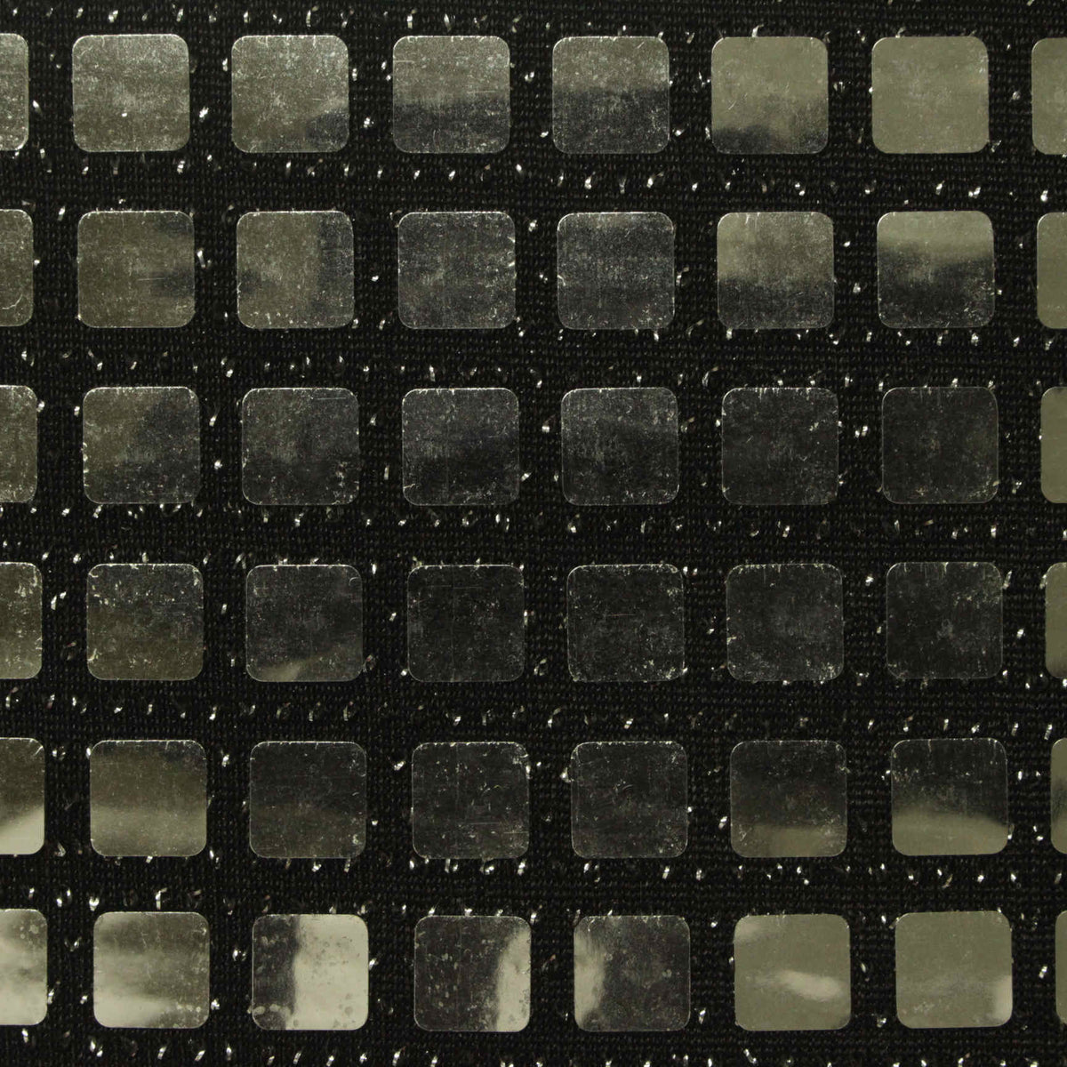 Silver Square Jersey Knit, Polyester