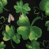 Bold Floral 100% Polyester Milk Silk Knit Fabric, 169 gsm, 165 cm — Black