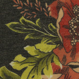 Red Floral Jersey Knit, Poly-Viscose