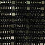 Silver Dots Jersey Knit, Nylon