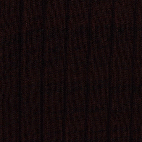 Slub Cotton Polyester Rib Knit Fabric, 220 gsm — Brown