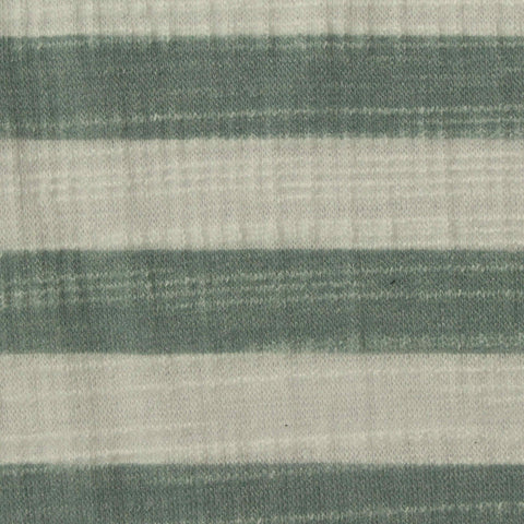 Off-White Horizontal-Stripe Crepe, Poly-Viscose