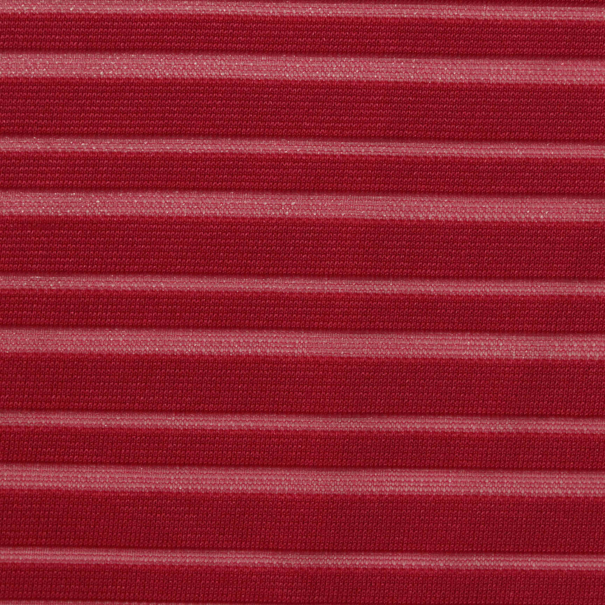 Red Horizontal-Stripe Jacquard, Polyester