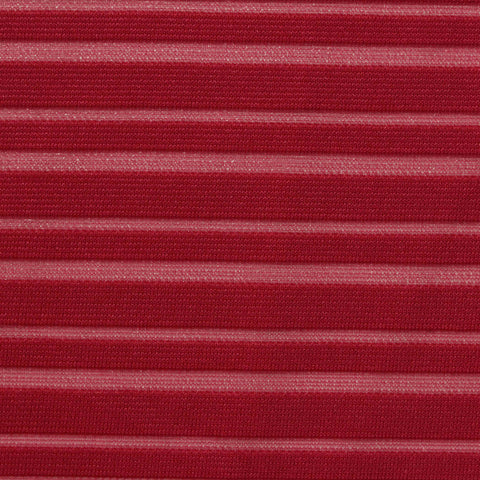 Red Horizontal-Stripe Jacquard, Polyester