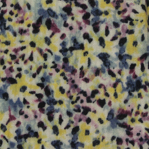 Yellow Abstract Crepe, Polyester