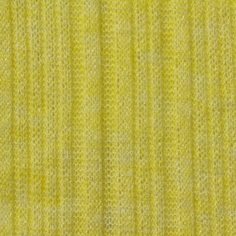 Viscose Polyester Blend Rib Knit Fabric, 168 gsm, 150 cm — Yellow