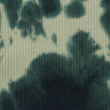 Dark Green Abstract Rib Knit, Cotton