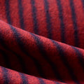 Red Vertical-Stripe Chunky Knit, Polyester