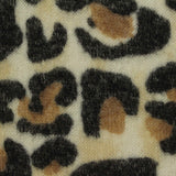 Black Leopard Jersey Knit, Viscose-Poly