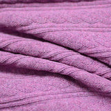 Purple Textured Rib Knit, Cotton — texture