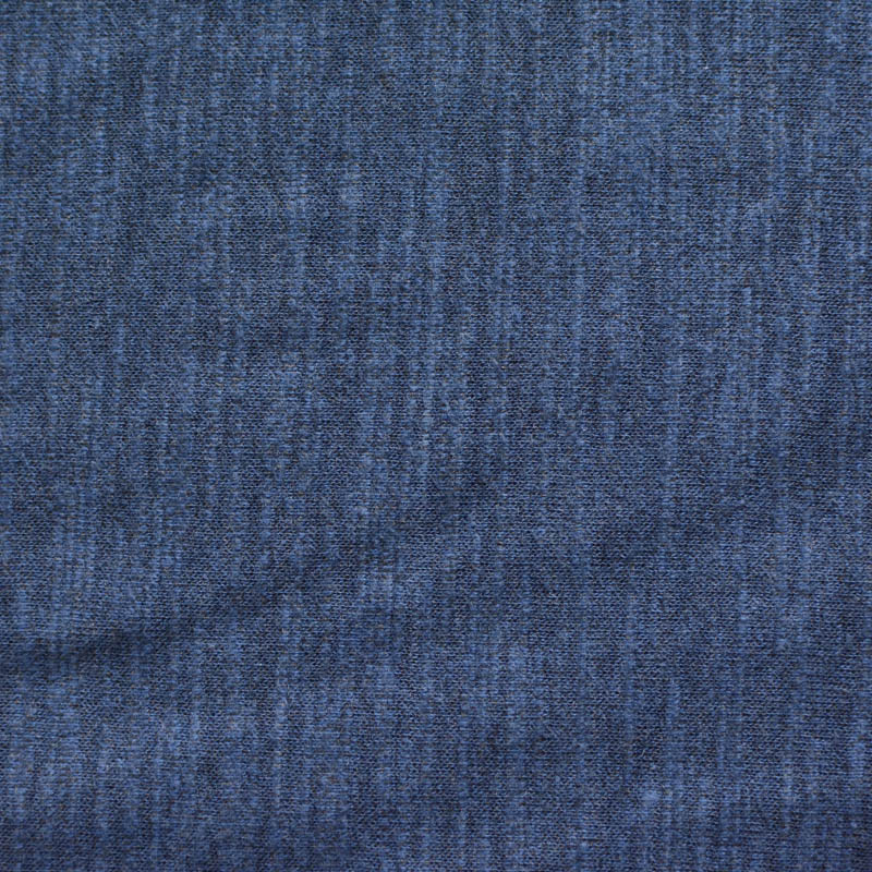 Heathered Blue Marl Jersey Knit, Poly-Cotton, 144 gsm