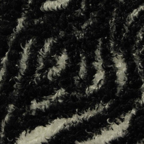 Black Zebra Knit, Polyester, 340 gsm