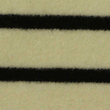 Black Horizontal-Stripe Interlock Knit, Viscose-Acrylic — texture