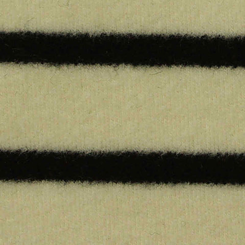 Black Horizontal-Stripe Interlock Knit, Viscose-Acrylic, 340 gsm, 168 cm, ref EF-232251