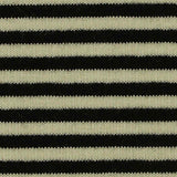Black Horizontal-Stripe Rib Knit, Viscose-Acrylic — texture