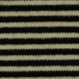 Black Horizontal-Stripe Interlock Knit, Viscose-Acrylic — texture