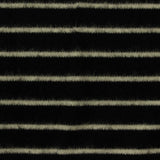 Light Grey Horizontal-Stripe Interlock Knit, Viscose-Acrylic