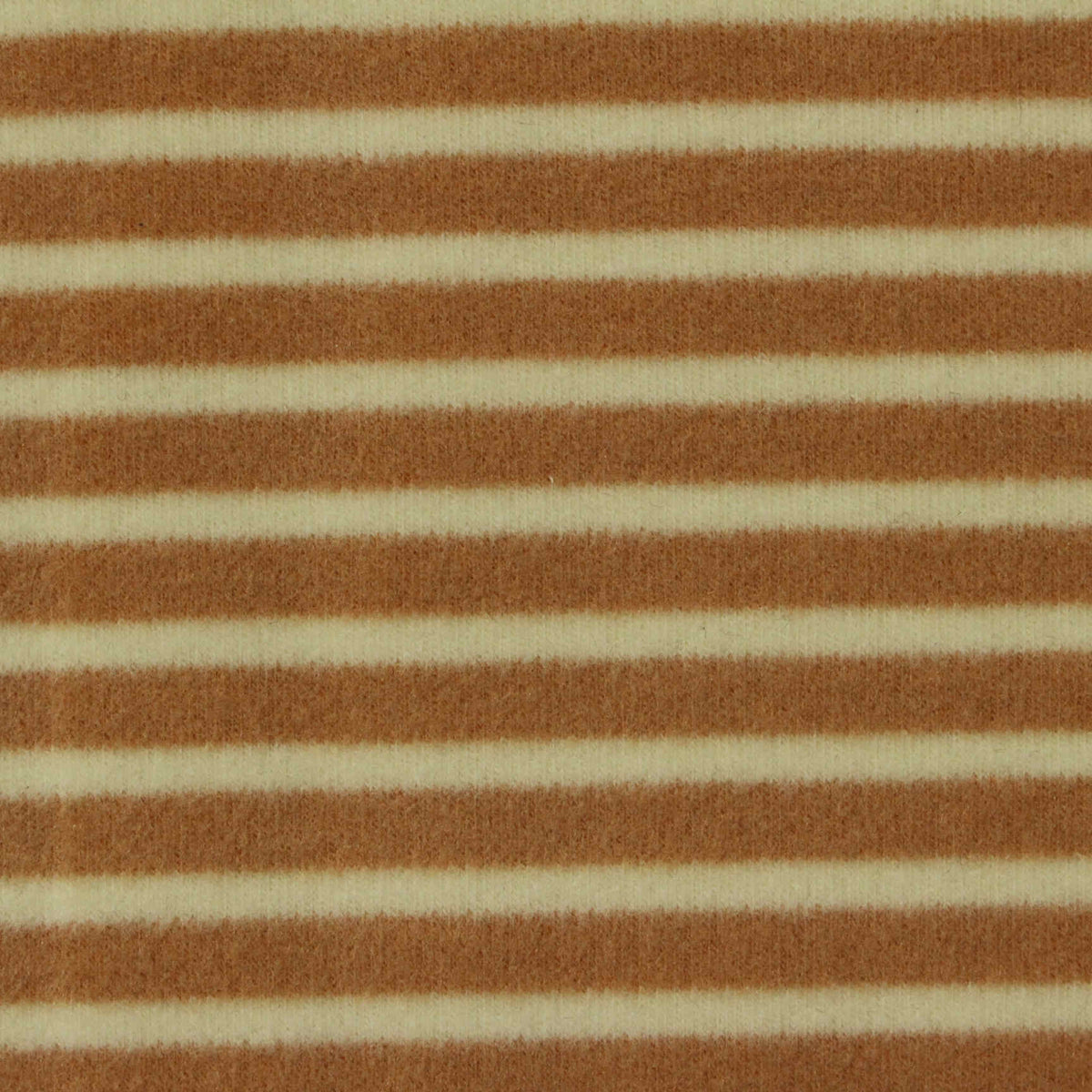 Yarn-Dyed Viscose Acrylic Blend Stretch Interlock Knit Fabric, 340 gsm, 168 cm — Brown