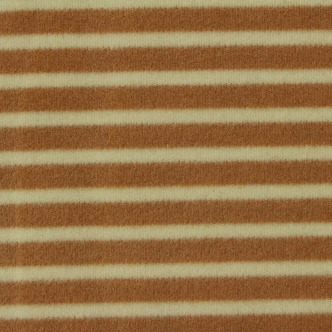 Yarn-Dyed Viscose Acrylic Blend Stretch Interlock Knit Fabric, 340 gsm, 168 cm — Brown