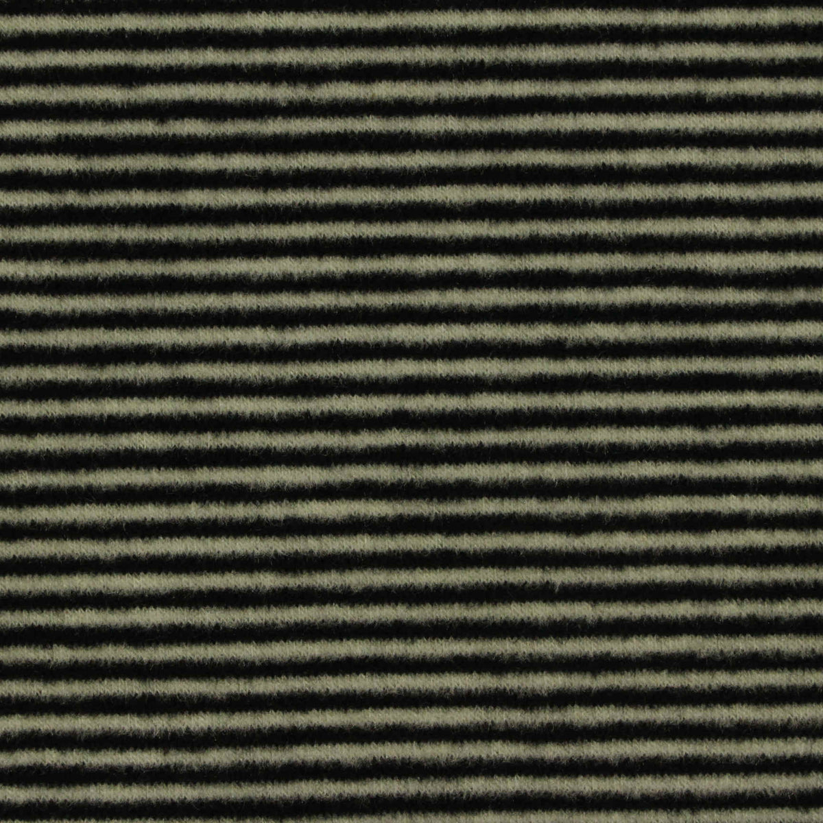 Dark Grey Horizontal-Stripe Rib Knit, Viscose-Acrylic