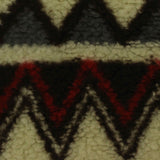 Cream Zigzag Minky, Polyester