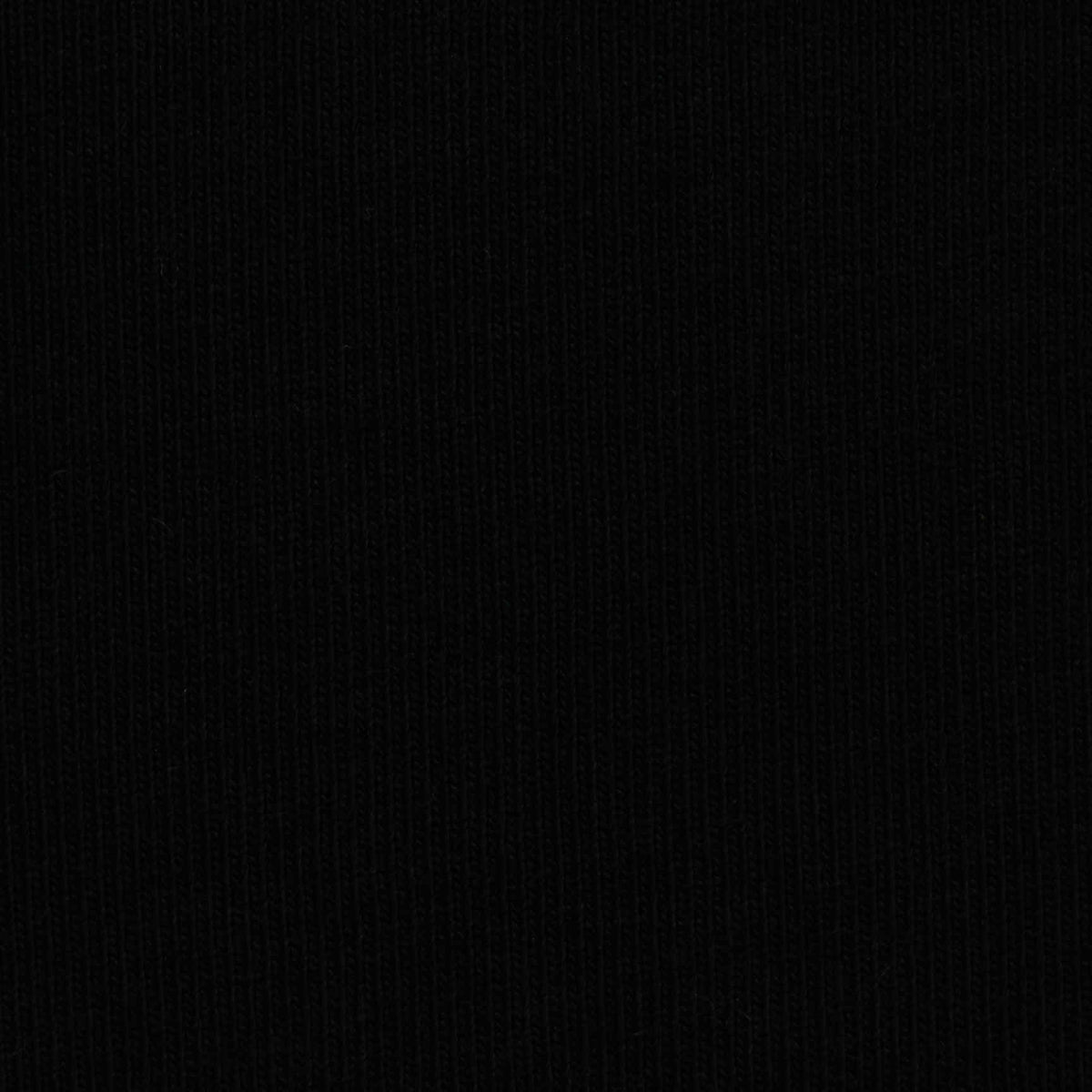 Cotton Viscose Stretch Chunky Knit Fabric, 230 gsm, 140 cm — Black