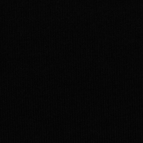 Cotton Viscose Stretch Chunky Knit Fabric, 230 gsm, 140 cm — Black