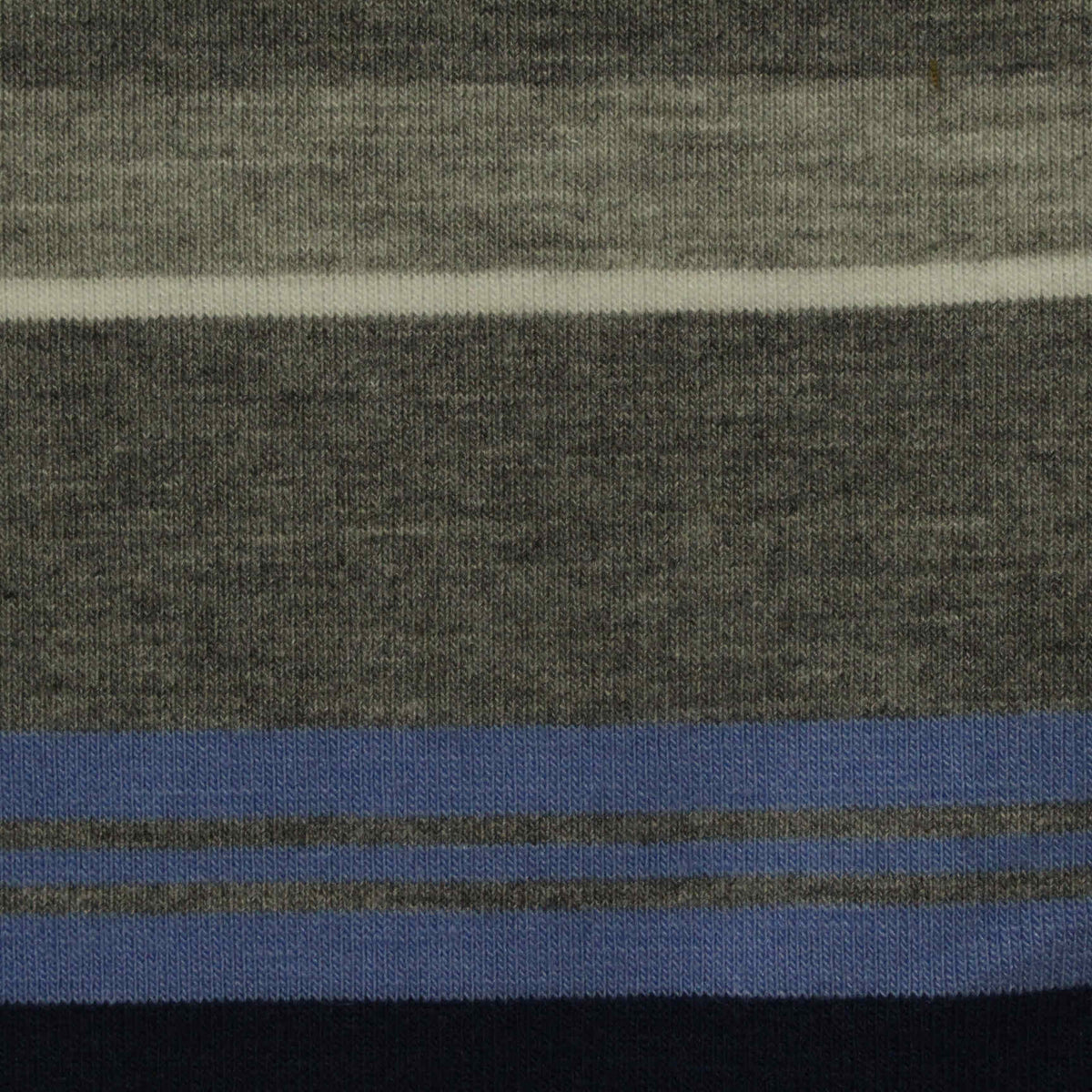 Grey Horizontal-Stripe Jersey Knit, Poly-Viscose, 190 gsm