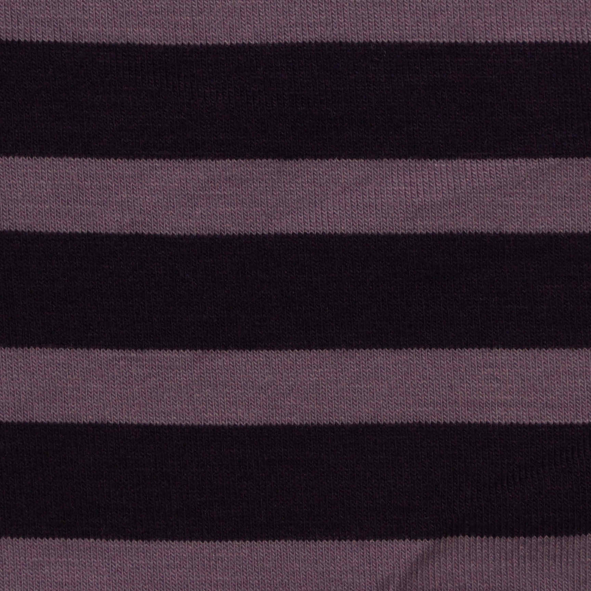 Dark Purple Horizontal-Stripe Jersey Knit, Poly-Viscose