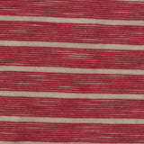 Red Horizontal-Stripe Jersey Knit, Poly-Viscose