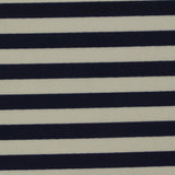 Navy Horizontal-Stripe Knit, Nylon-Spandex