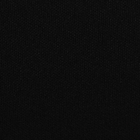 Brushed Polyester Stretch Piqué Knit Fabric, 220 gsm — Black, ref EF-232406