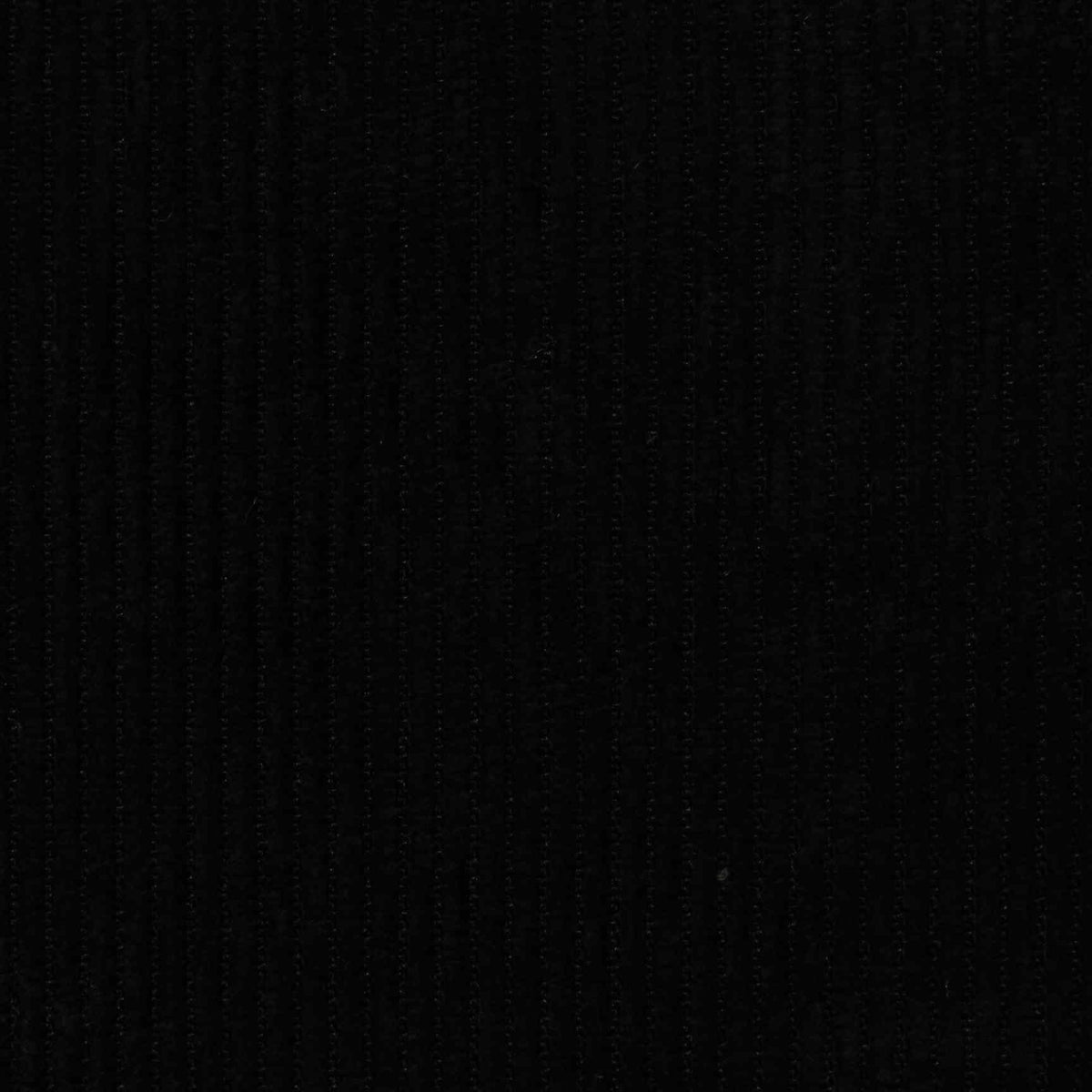 Polyester Stretch Corduroy Fabric, 270 gsm — Black